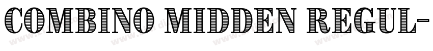 Combino Midden Regul字体转换